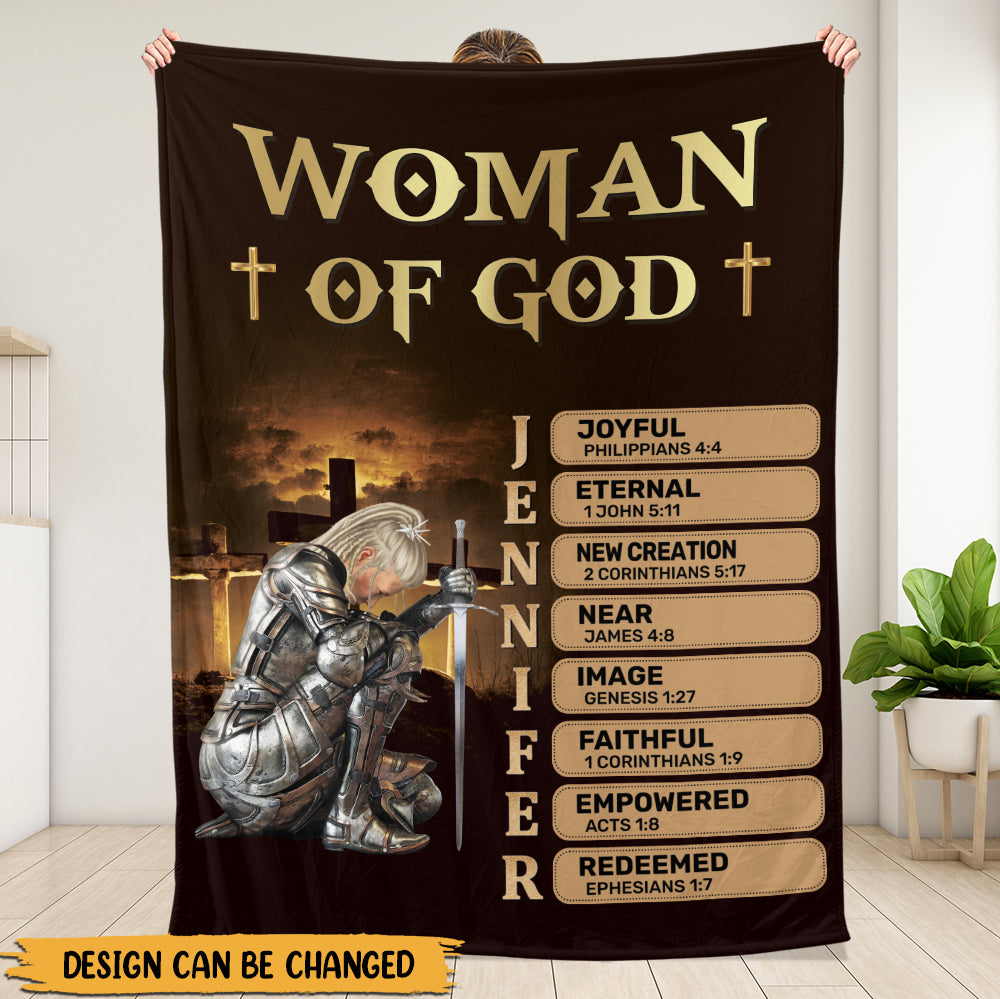 Woman Of God Blanket - Personalized Blanket