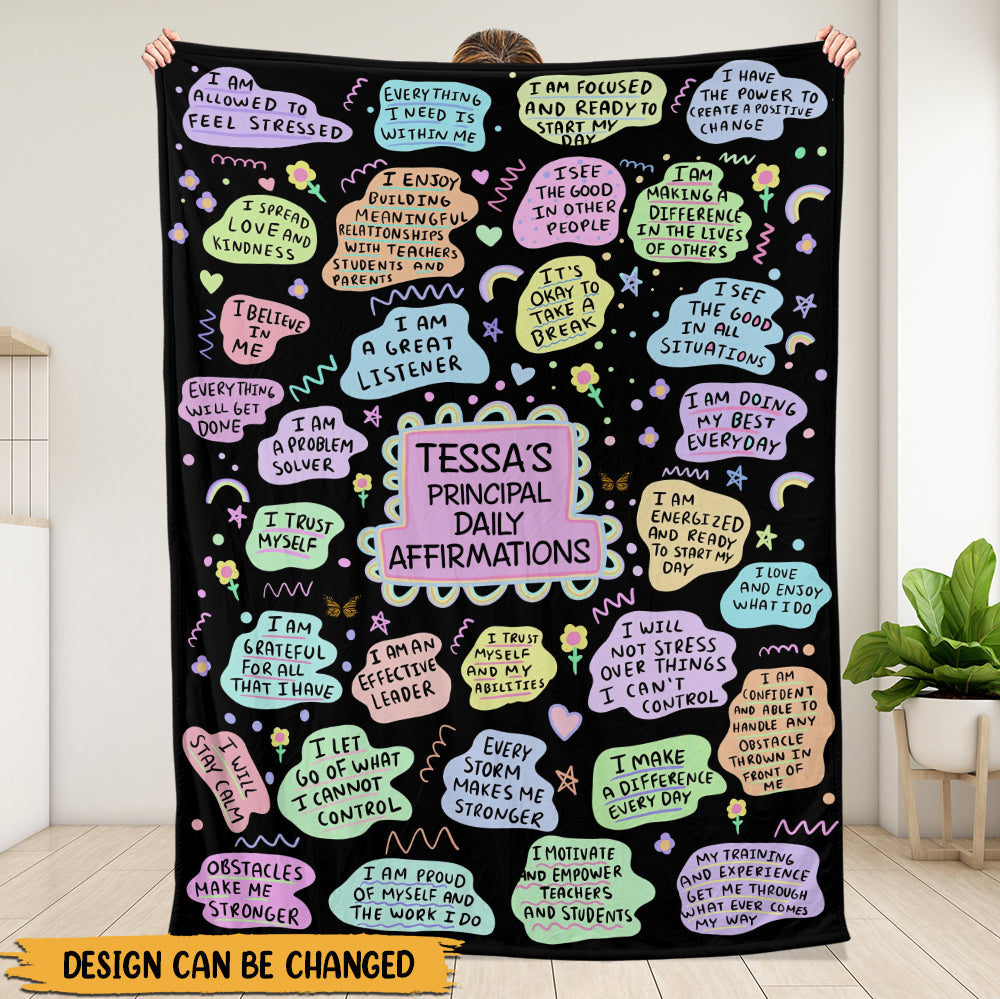 Positive Self-love Blanket - Personalized Blanket