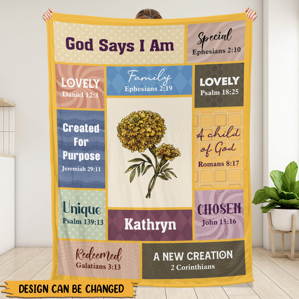 God Says Blanket - Personalized Blanket