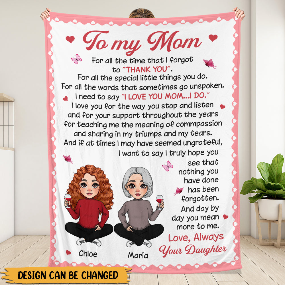 To My Mom, Gift For Mom, Gift For Mother's Day Blanket - Personalized Blanket