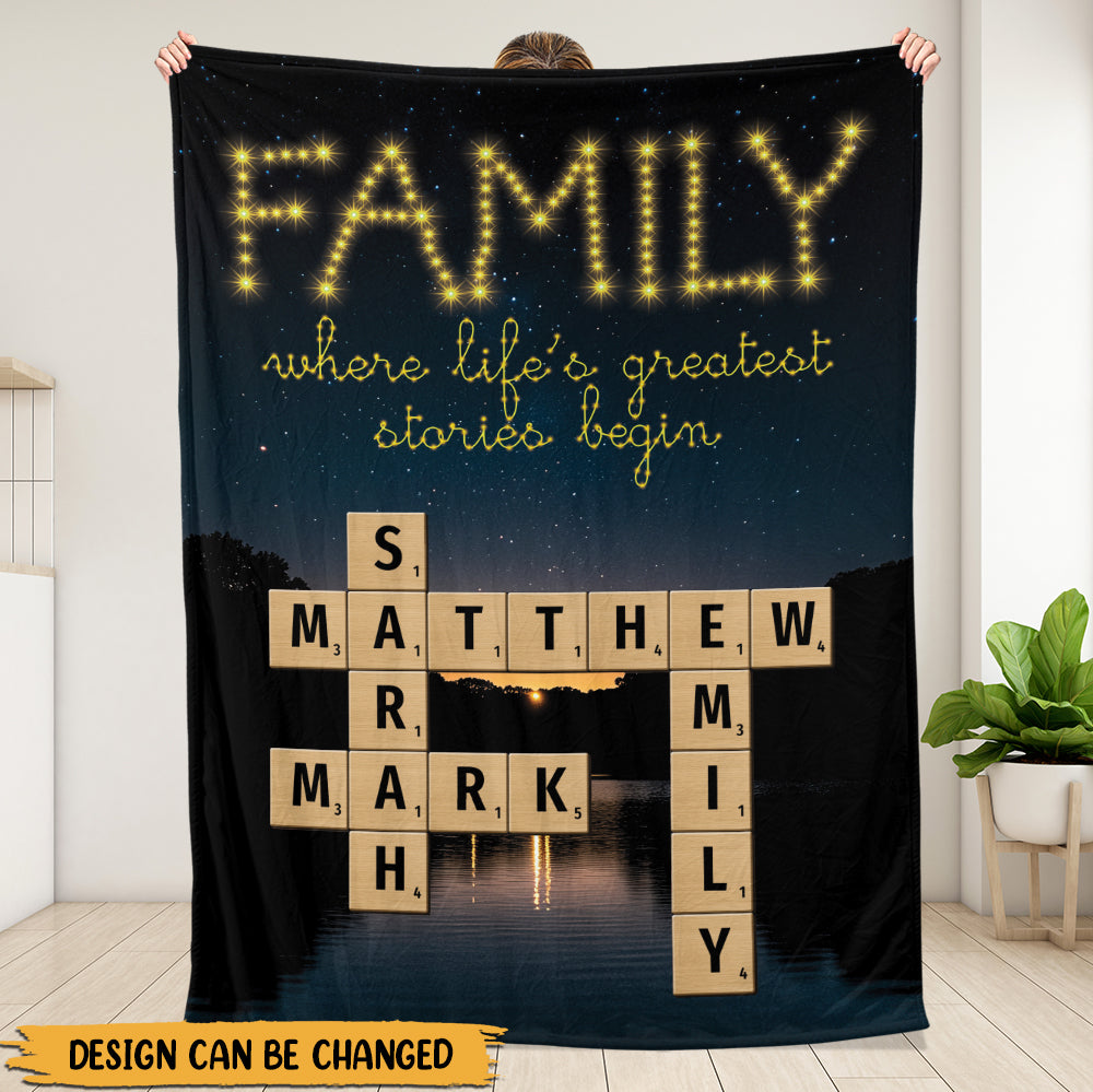 Family Blanket - Personalized Blanket