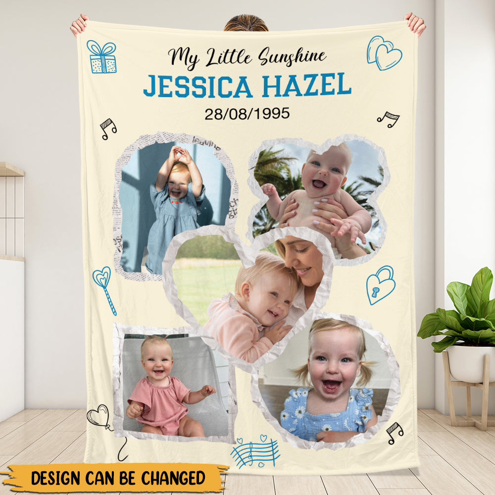 My Little Sunshine Blanket - Mom And Baby Blanket - Family Gift
