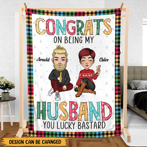 Congrats Couple - Personalized Blanket - Best Gift For Couple, For Christmas - Giftago