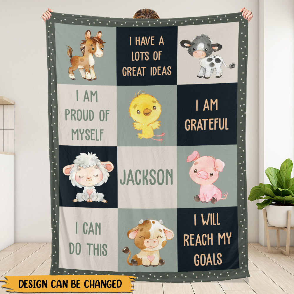 Positive Affirmation Blanket - Personalized Blanket