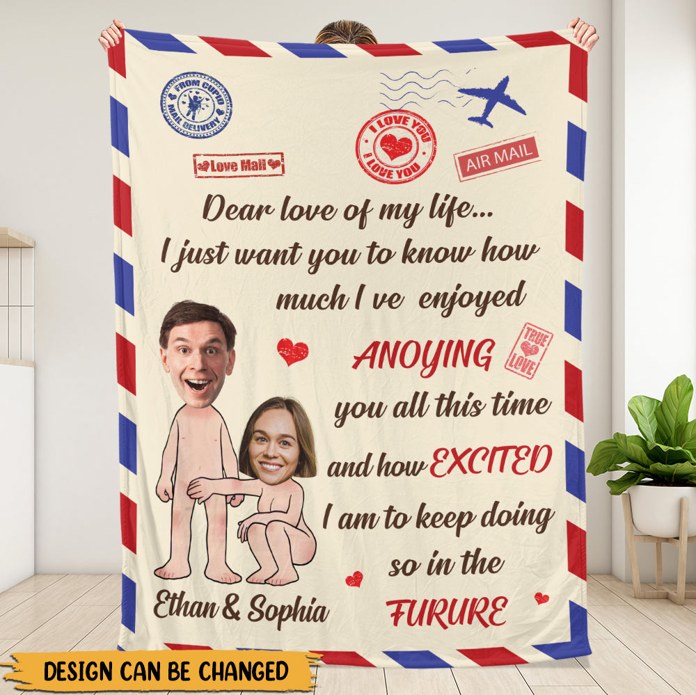 Personalized Dear Love Of My Life Blanket - Couple Blanket - Valentine Gift