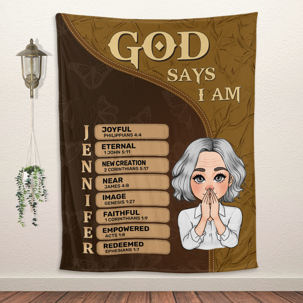 God Says Blanket - Personalized Blanket