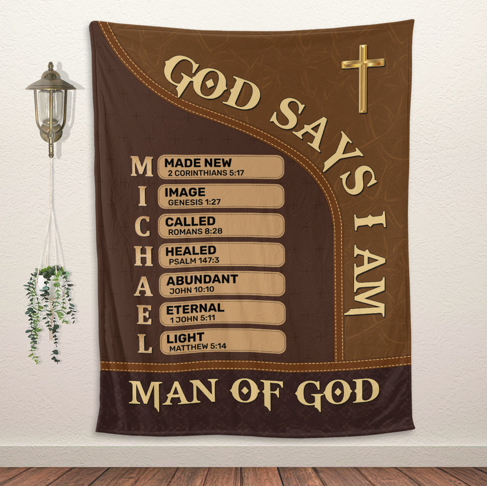 Man Of God Blanket - Personalized Blanket
