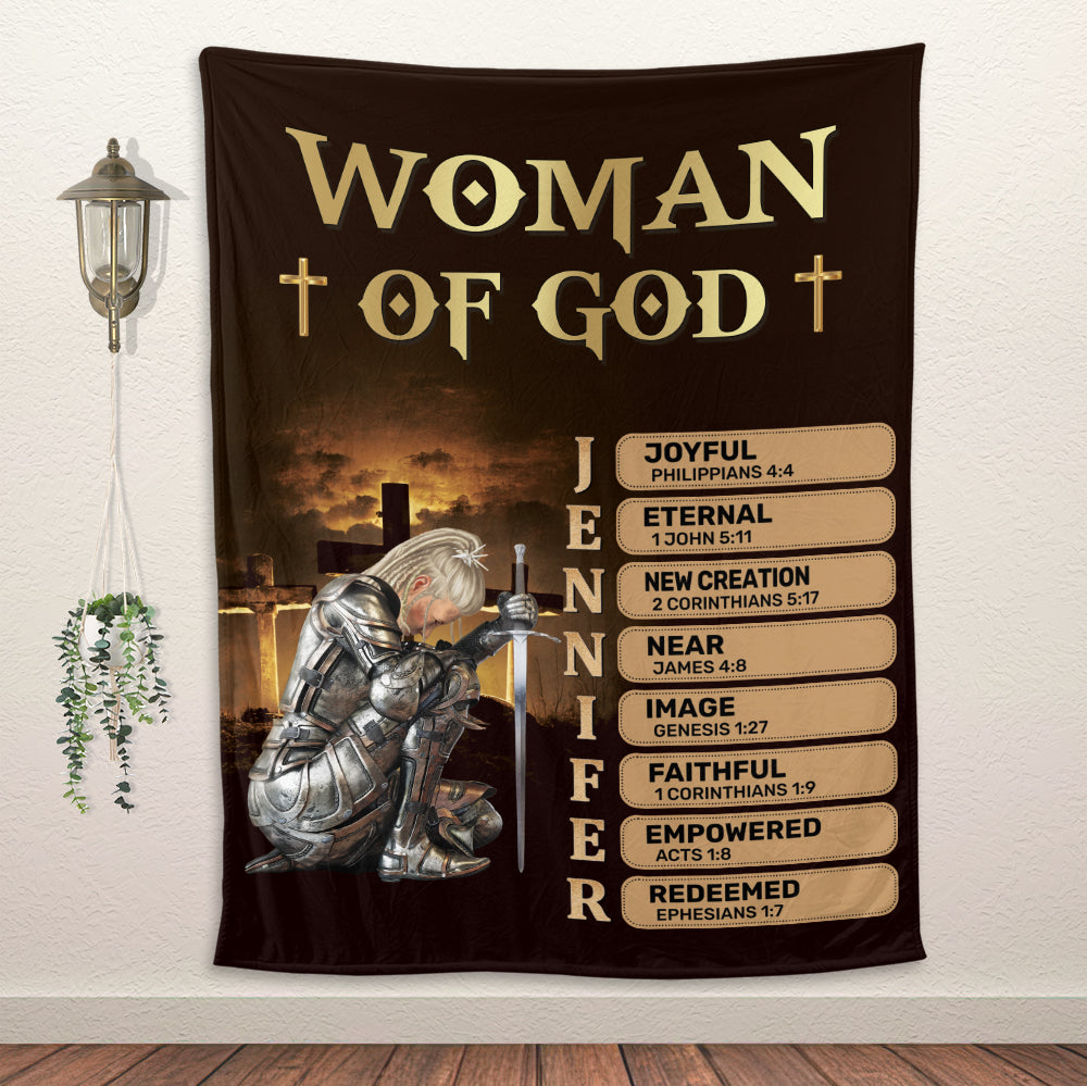 Woman Of God Blanket - Personalized Blanket
