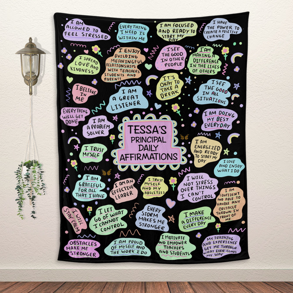 Positive Self-love Blanket - Personalized Blanket