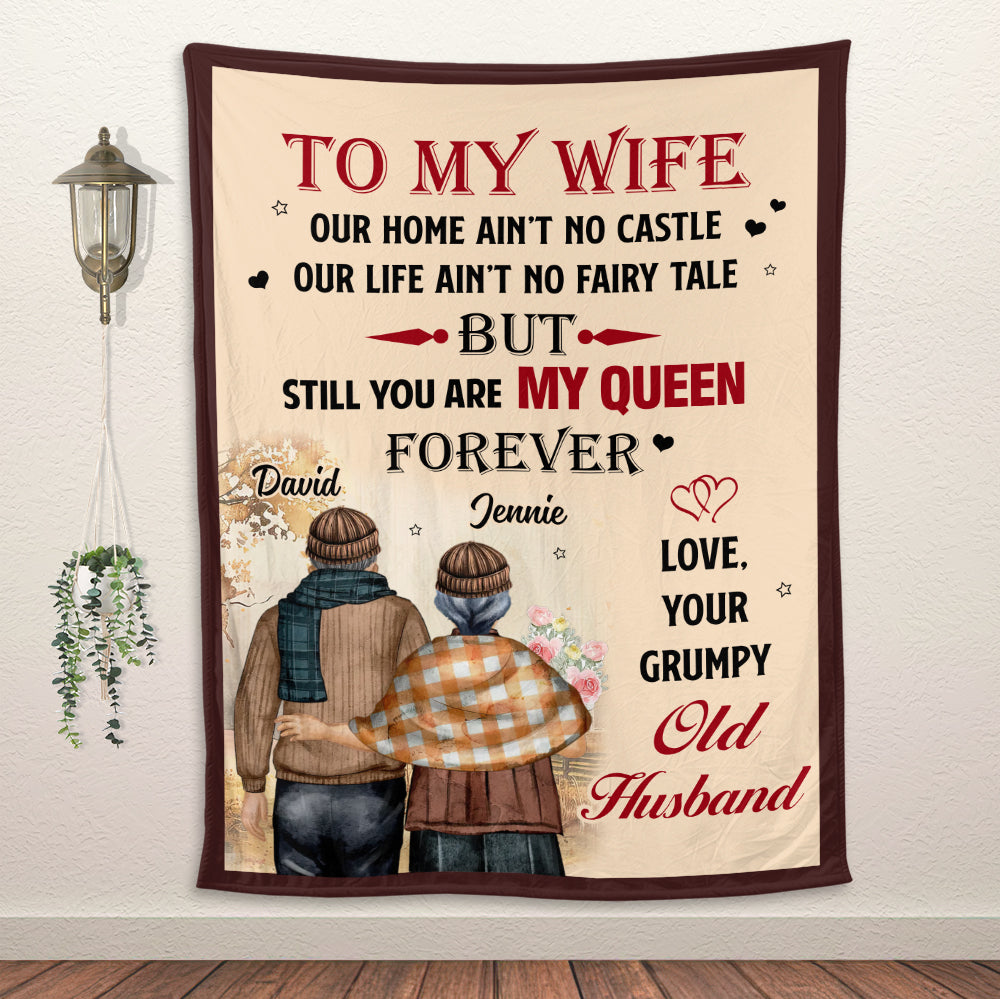To My Wife Blanket - Personalized Blanket