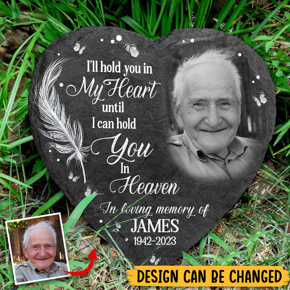 Personalized Memorial Stone for Loved One Loss Gifts - God Has You In His Arm - Ideal for Garden, Grave Marker Tribute - Giftago