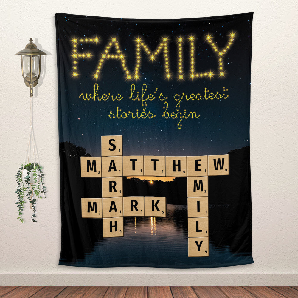 Family Blanket - Personalized Blanket
