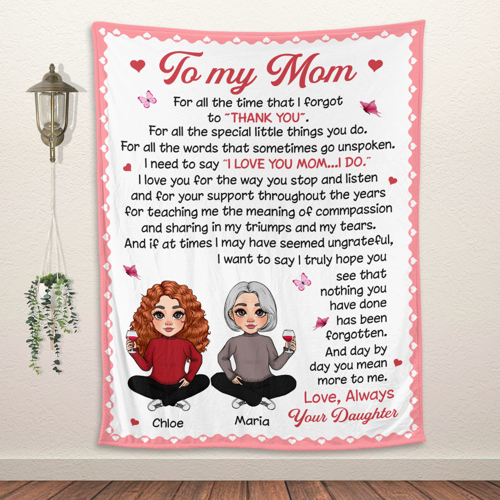 To My Mom, Gift For Mom, Gift For Mother's Day Blanket - Personalized Blanket
