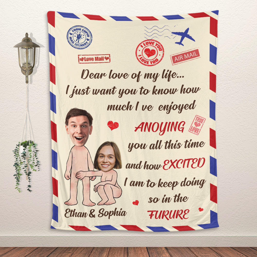Personalized Dear Love Of My Life Blanket - Couple Blanket - Valentine Gift