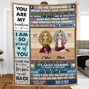 To My Daughter/Granddaughter - I Love You - Personalized Blanket - Best Gift For Daughter, Granddaughter - Giftago