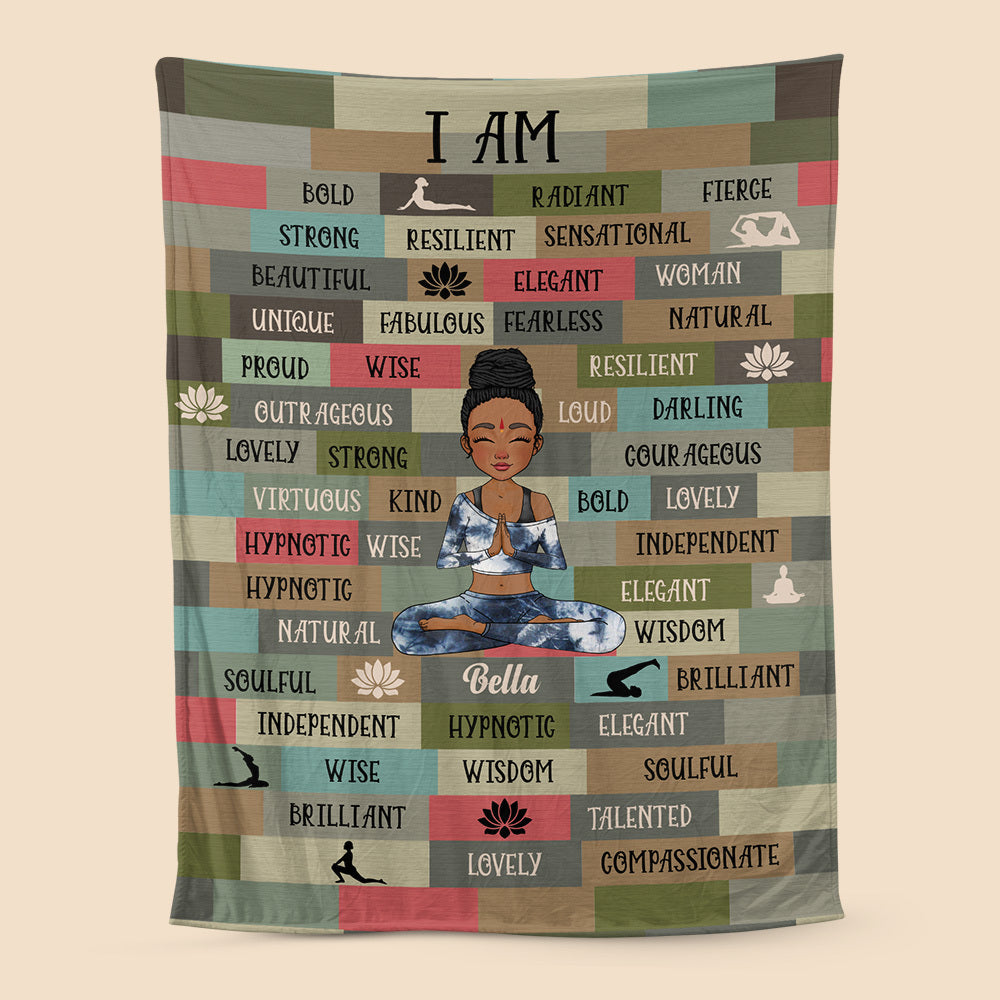 I Am Black Woman - Personalized Blanket - Best Gift For Mom, Daughter, Sister, Friend, Wife - Giftago
