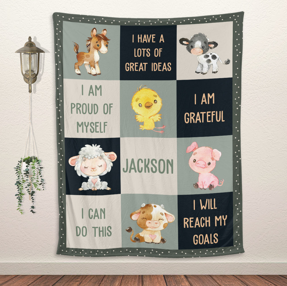 Positive Affirmation Blanket - Personalized Blanket