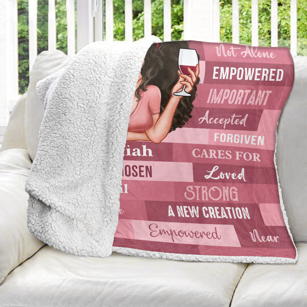 Pink I Am Blanket - Personalized Blanket