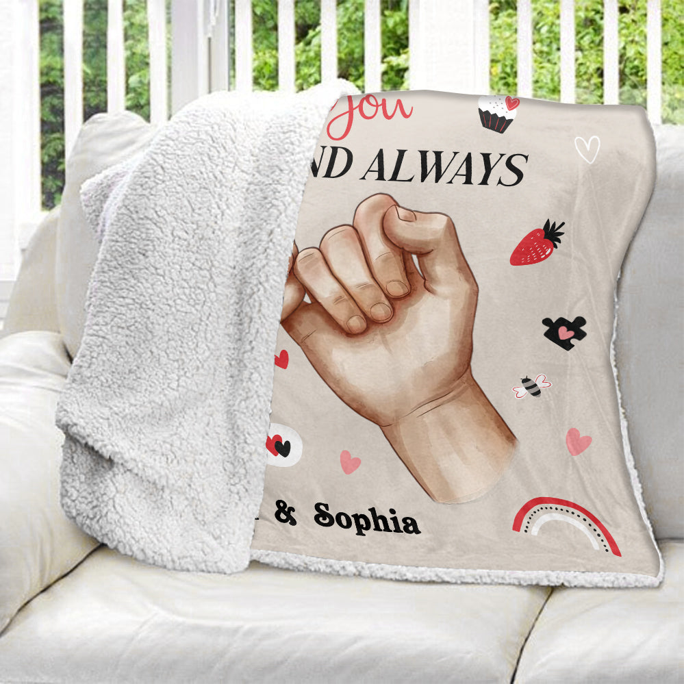 The Day I Met You Blanket - Personalized Blanket
