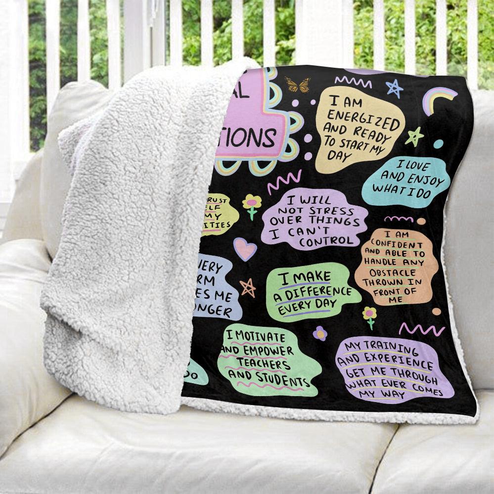 Positive Self-love Blanket - Personalized Blanket