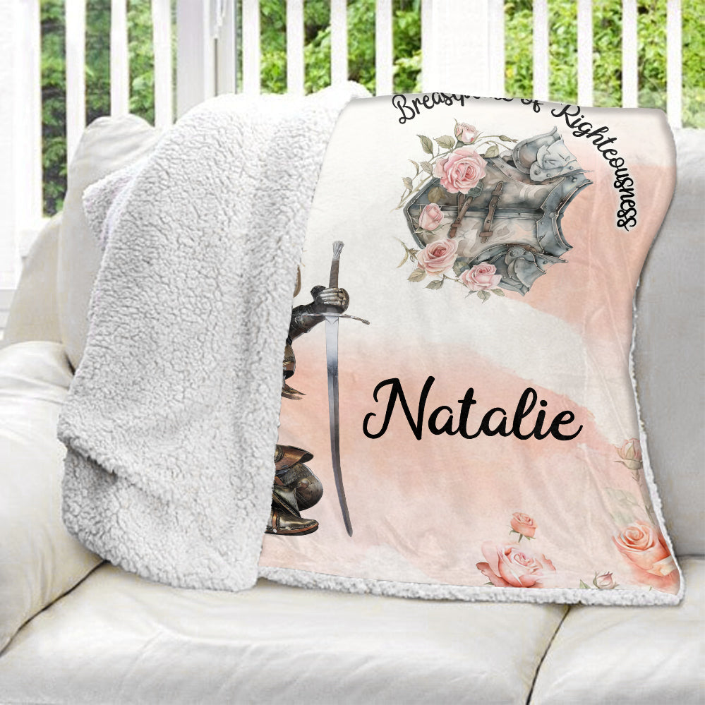 Put On The Full Armor Of God Blanket  - Personalized Blanket
