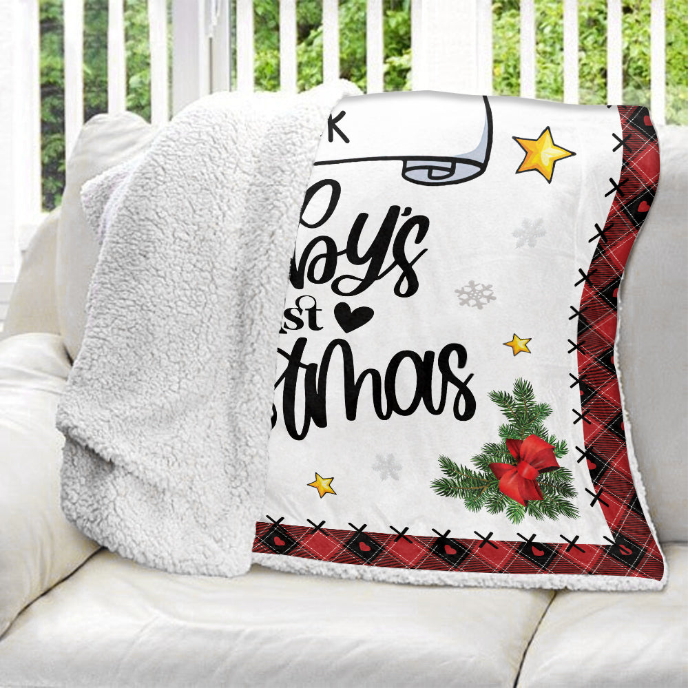 Baby's 1st First Blanket - Personalized Blanket