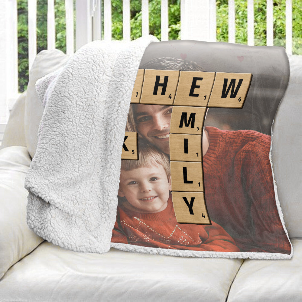 Family Forever Linked Together Blanket - Personalized Blanket