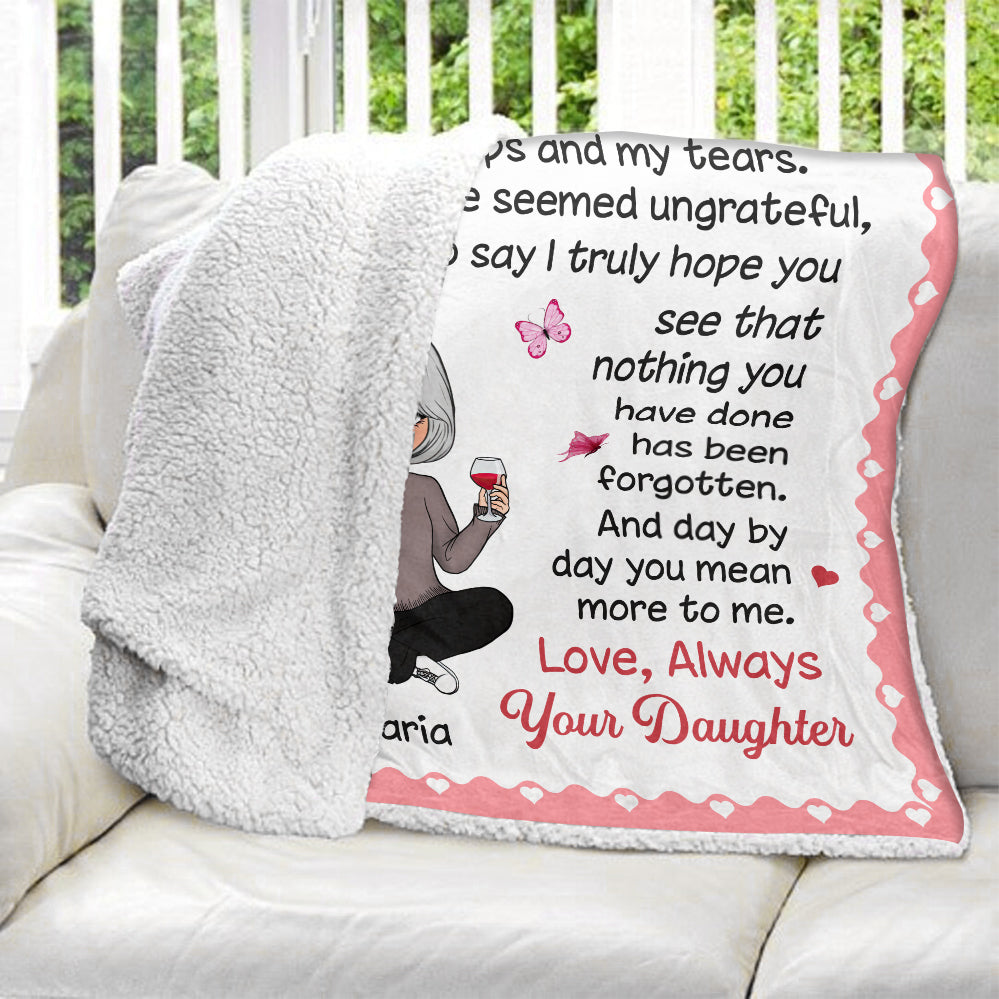 To My Mom, Gift For Mom, Gift For Mother's Day Blanket - Personalized Blanket