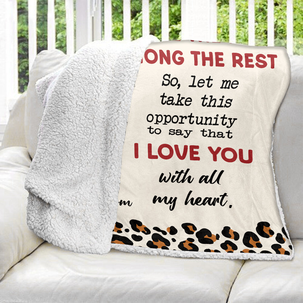 To My Mom You Are The Best Among The Rest, Gift For Mother's Day Blanket - Personalized Blanket