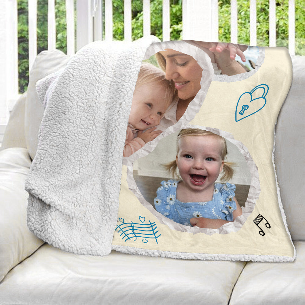 My Little Sunshine Blanket - Mom And Baby Blanket - Family Gift