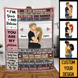 To My Boyfriend/My Girlfriend - Personalized Blanket - Meaningful Gift For Valentine, For Couple - Giftago