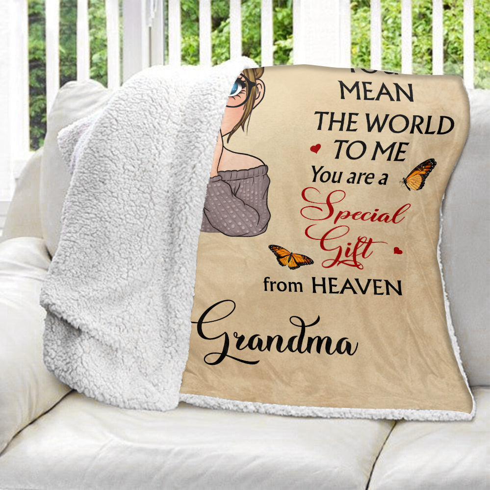 To Granddaughter Blanket - Personalized Blanket