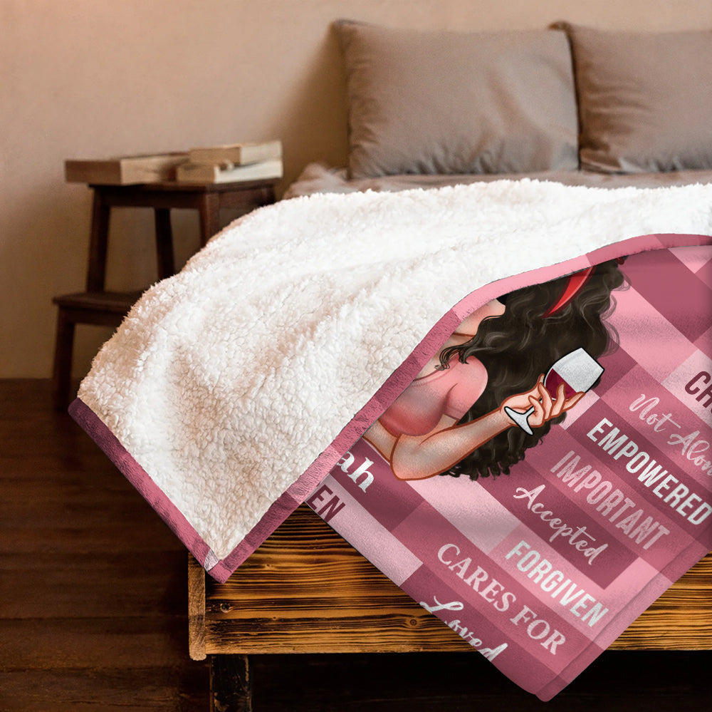 Pink I Am Blanket - Personalized Blanket