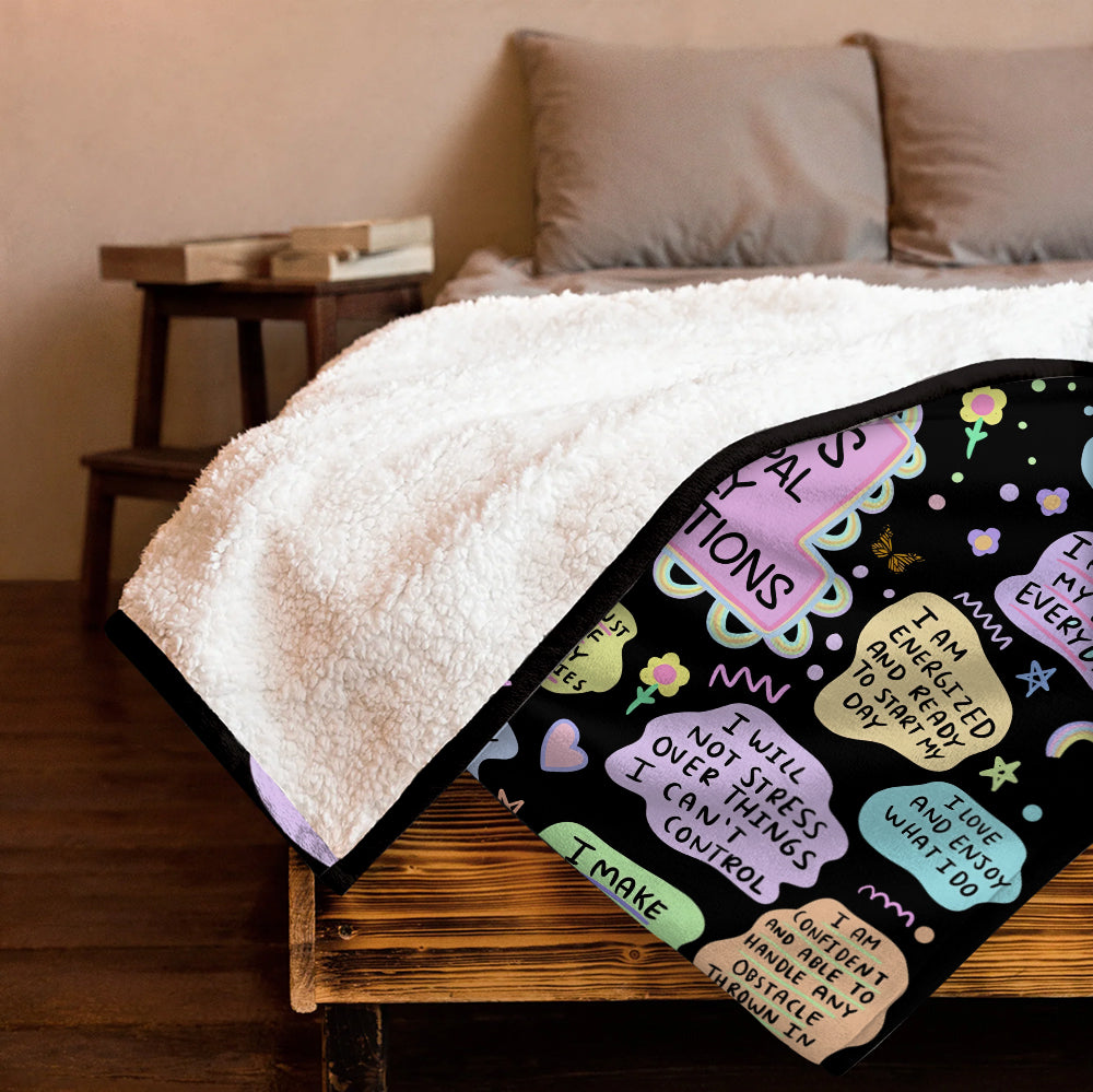 Positive Self-love Blanket - Personalized Blanket