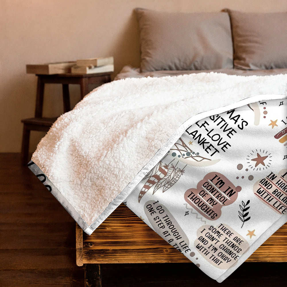 Positive Self-love Blanket - Personalized Blanket
