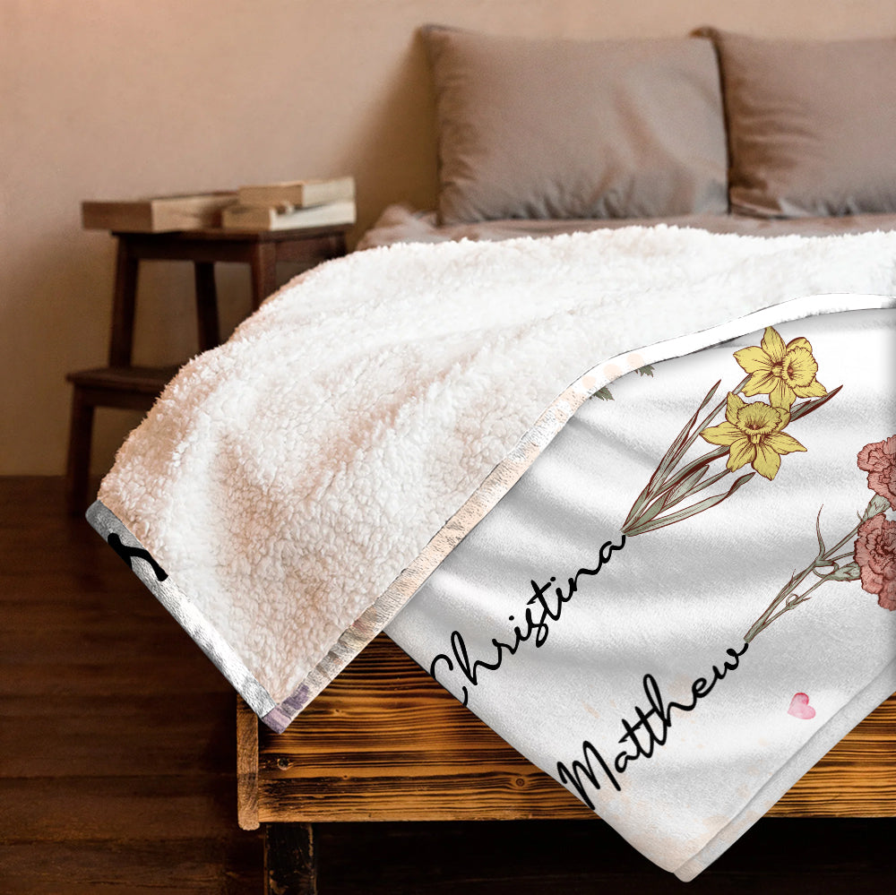 Flower Sister Blanket - Personalized Blanket