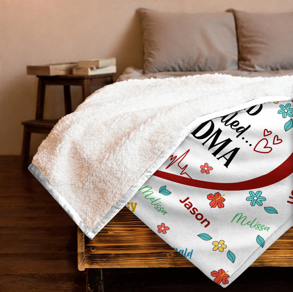 Blessed To Be Call Grandma Blanket - Personalized Blanket