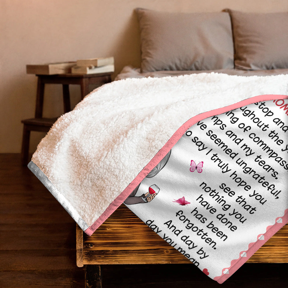 To My Mom, Gift For Mom, Gift For Mother's Day Blanket - Personalized Blanket