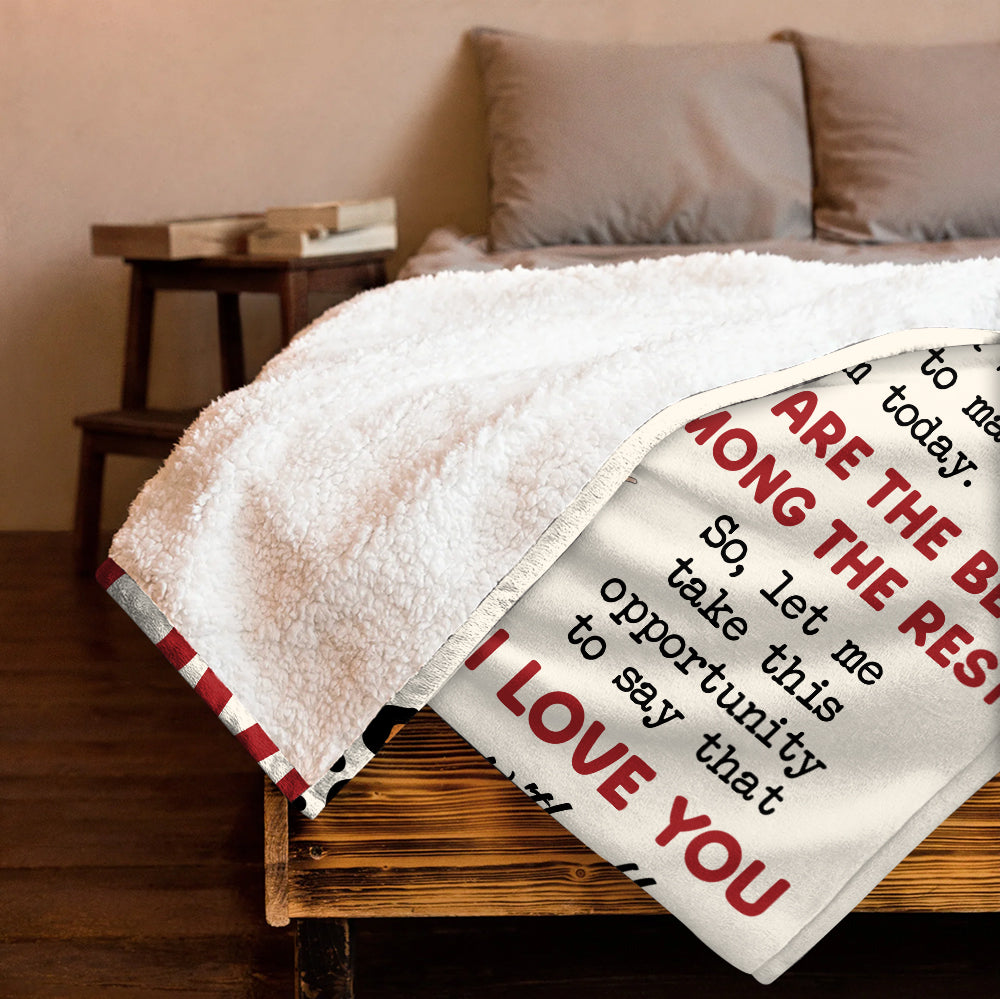 To My Mom You Are The Best Among The Rest, Gift For Mother's Day Blanket - Personalized Blanket