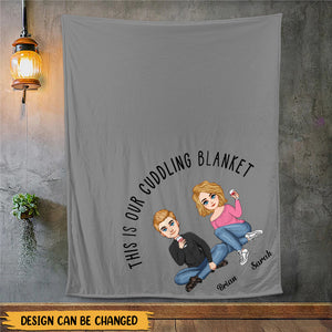 This is Our Cuddling Blanket - Personalized Blanket - Meaningful Gift For Christmas, For Couple - Giftago