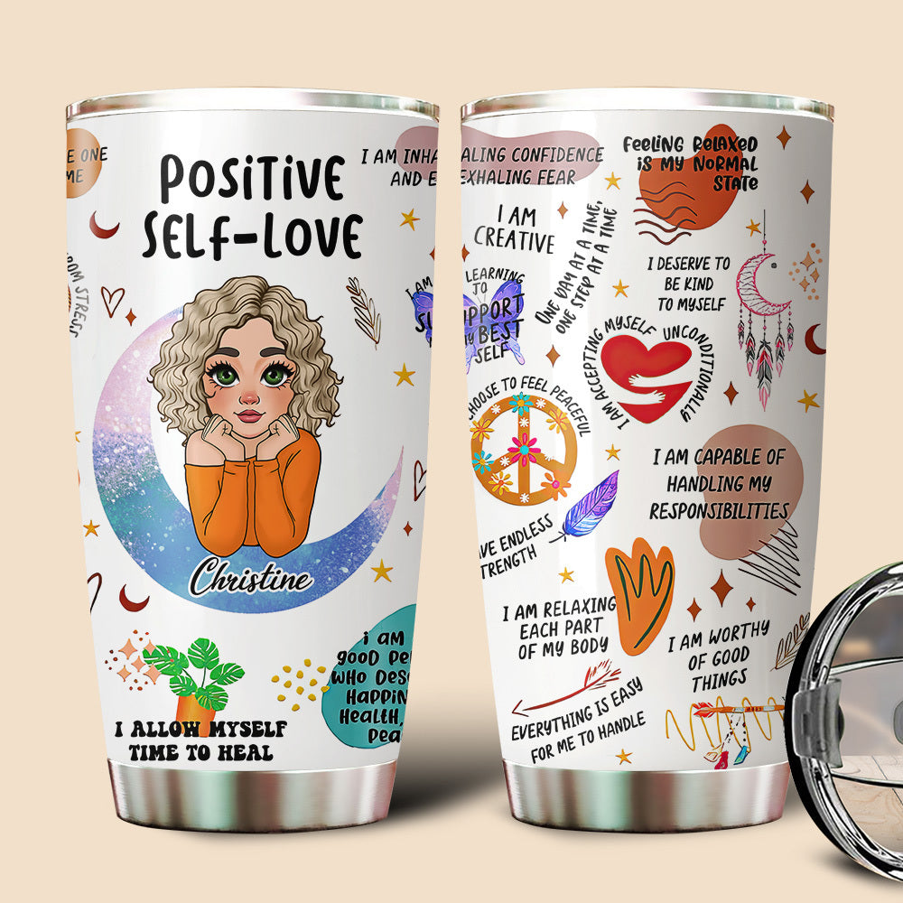 Positive Self -Love - Personalized Tumbler - Meaningful Gift For Birthday - Giftago