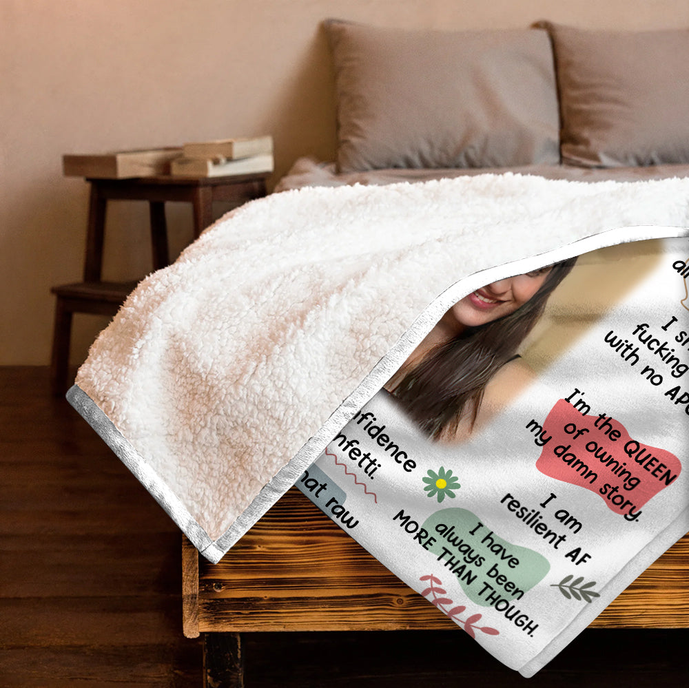 Bad B*tch Affirmations Blanket - Personalized Blanket