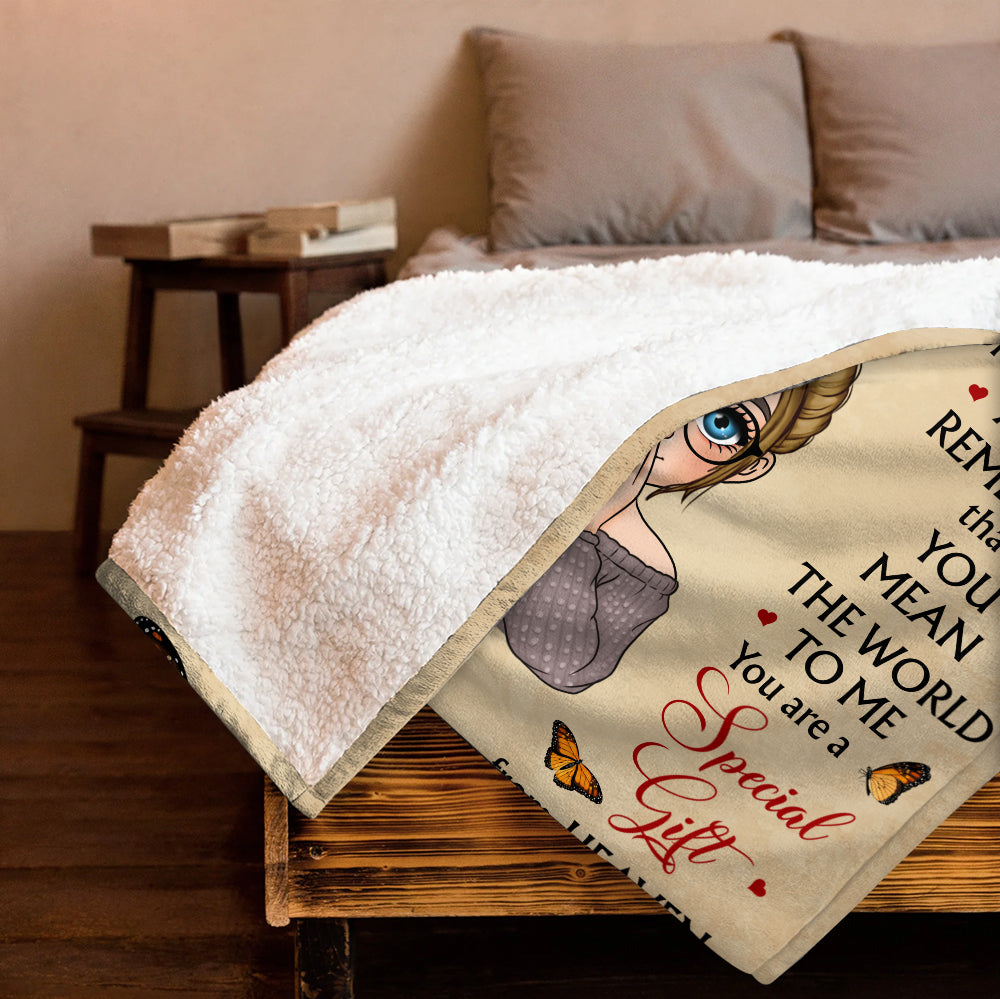 To Granddaughter Blanket - Personalized Blanket