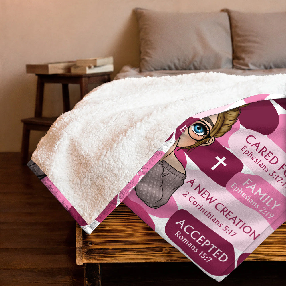 God Says I am - Spiritual Gift Of Faith For Christian People - Affirmation Blanket - Personalized Blanket