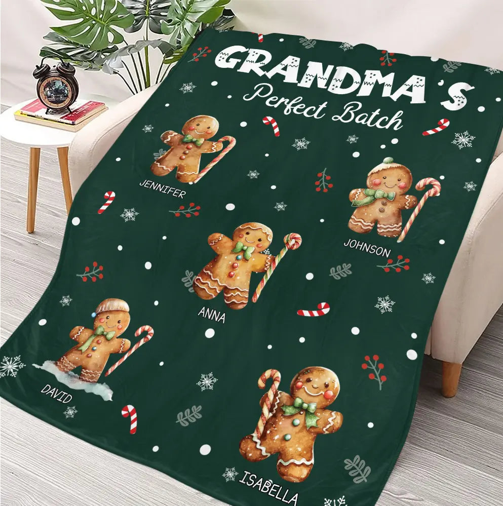 Christmas Grandma's Perfect Batch - Personalized Blanket