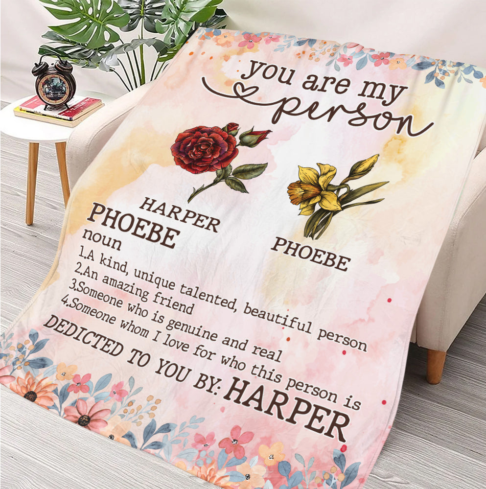 You Are My Person Blanket - Personalized Blanket