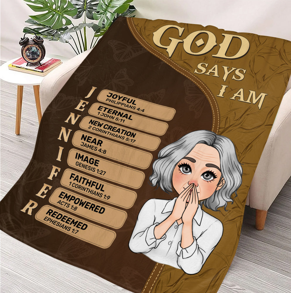 God Says Blanket - Personalized Blanket