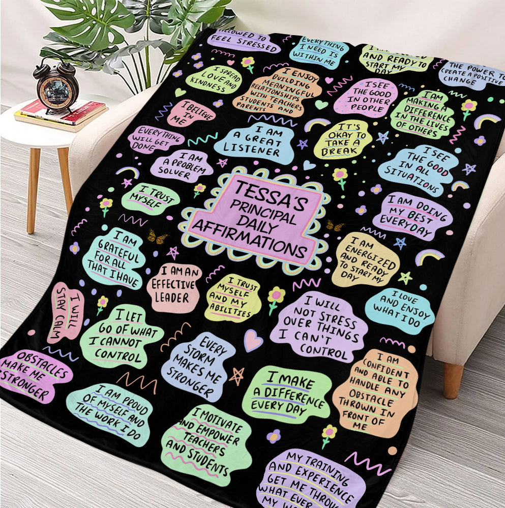 Positive Self-love Blanket - Personalized Blanket
