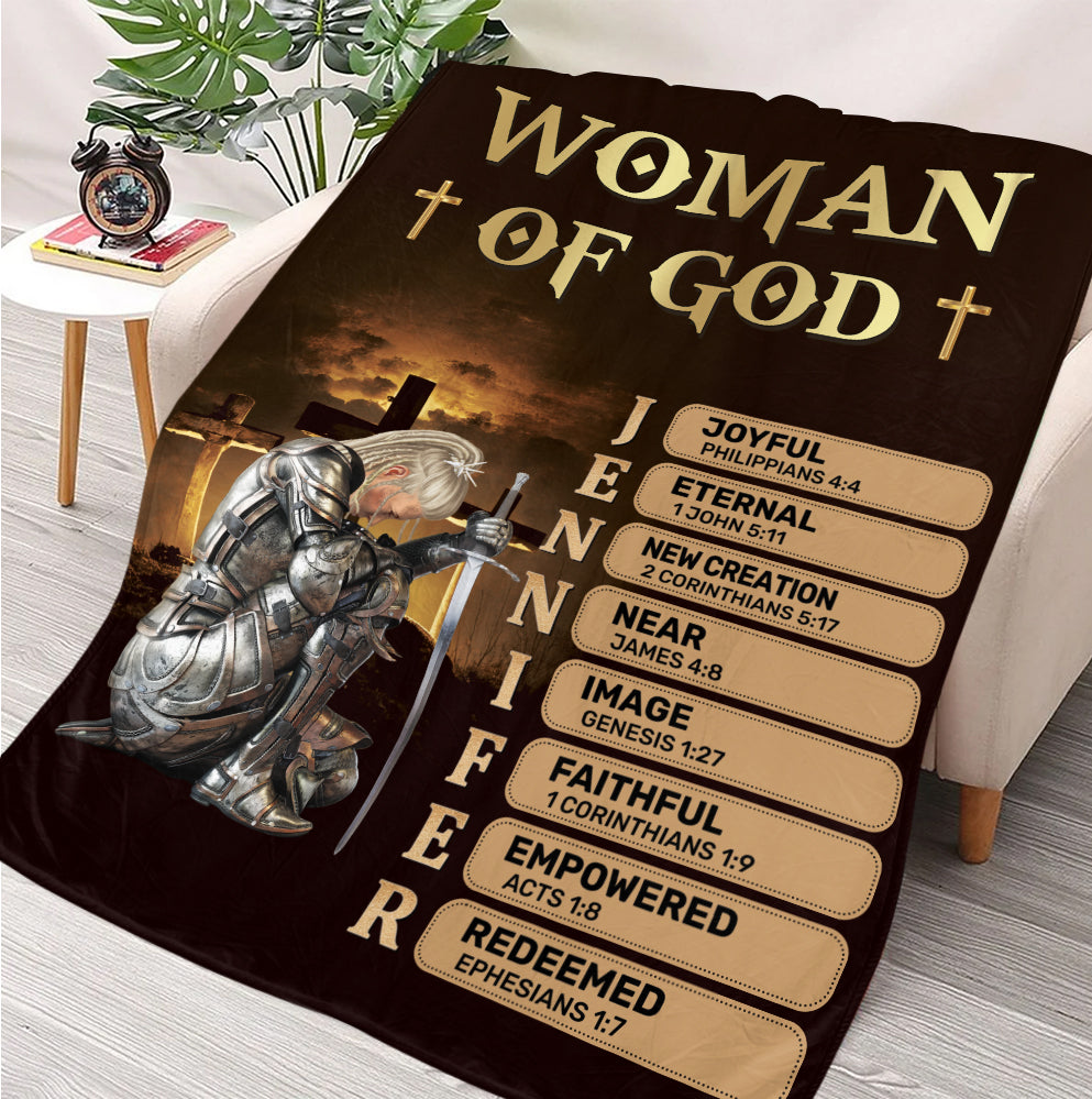 Woman Of God Blanket - Personalized Blanket