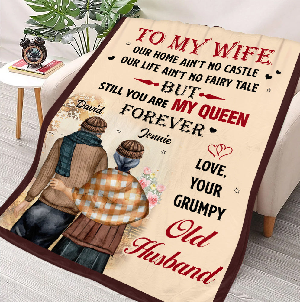 To My Wife Blanket - Personalized Blanket